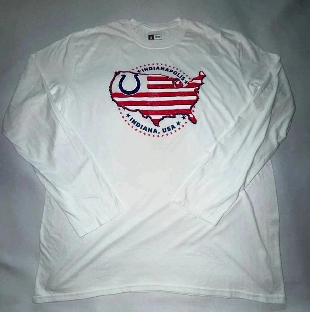 The Colts NFL Football Indianapolis Colts Cotton Long Sleeve T-Shirt Sz XL NWOT